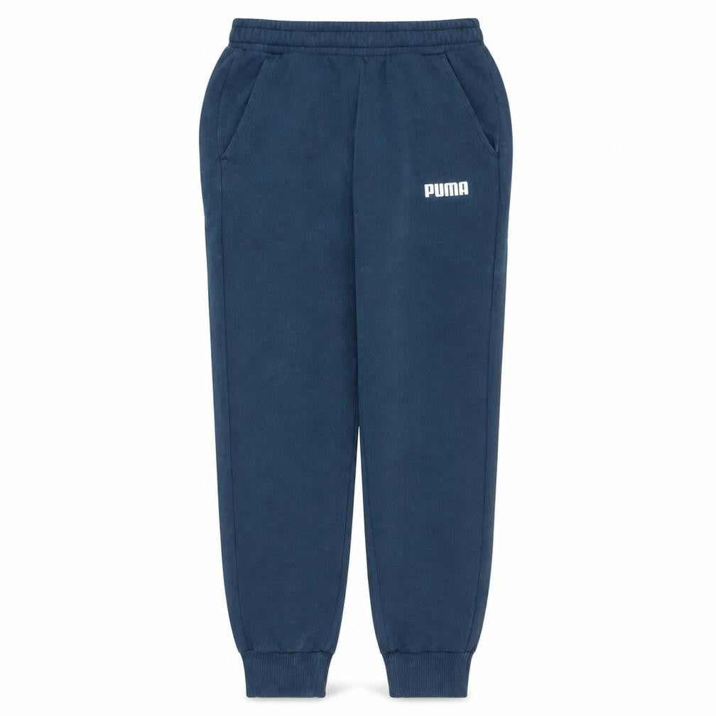 Puma Men Blue Regular Fit Fleece Sweatpants Jogger S