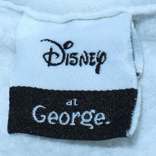 Disney at George Women White 2XL Pullover Sweatshirt Mickey Mouse