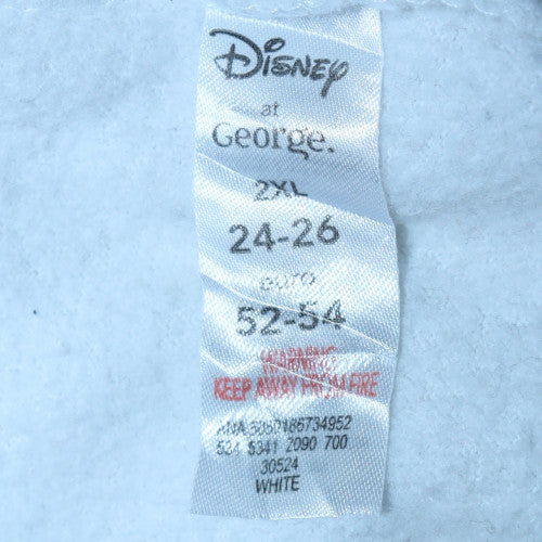 Disney at George Women White 2XL Pullover Sweatshirt Mickey Mouse