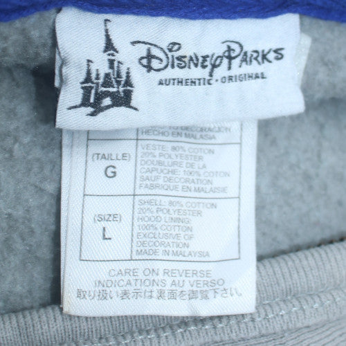 Disney Parks Men’s Grey Mickey Mouse Full Zip Hoodie Size L