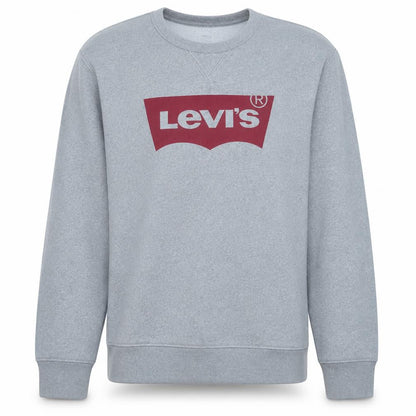 Levi's Men's Grey Logo Crew Neck Pullover Sweatshirt Size M