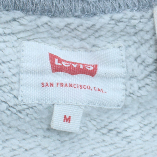 Levi's Men's Grey Logo Crew Neck Pullover Sweatshirt Size M