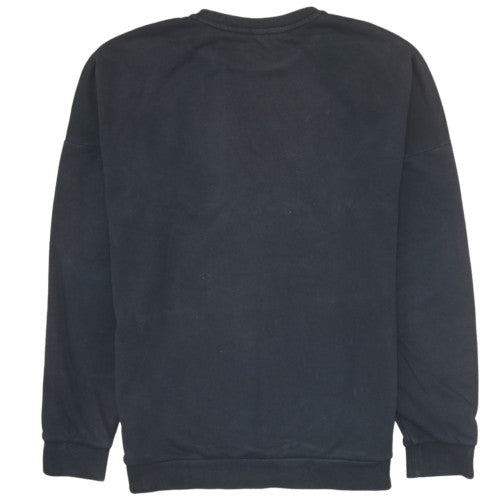 Adidas Boys Black Crew Neck Pullover Sweatshirt Size 15-16 Years