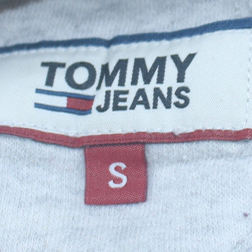 Tommy Jeans Women's Blue Colourblock Crew Neck Sweatshirt Size S
