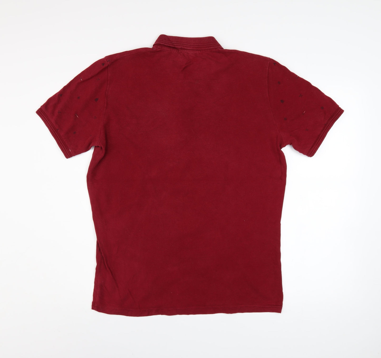 Tommy Hilfiger Men's Red XXL Cotton Polo Shirt Classic Fit