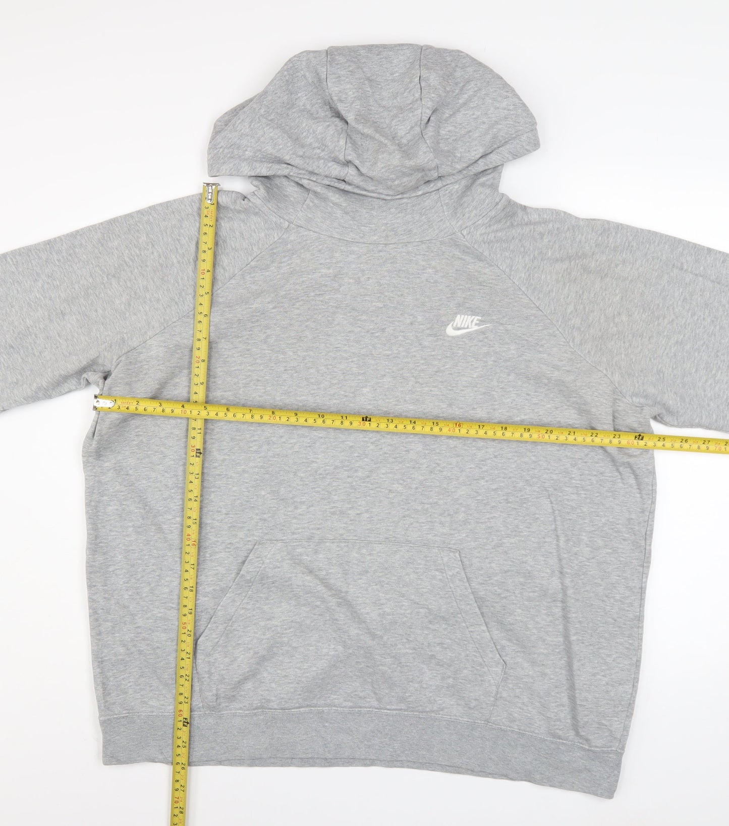 Nike Men’s Grey XL Pullover Hoodie Fleece Sweatshirt