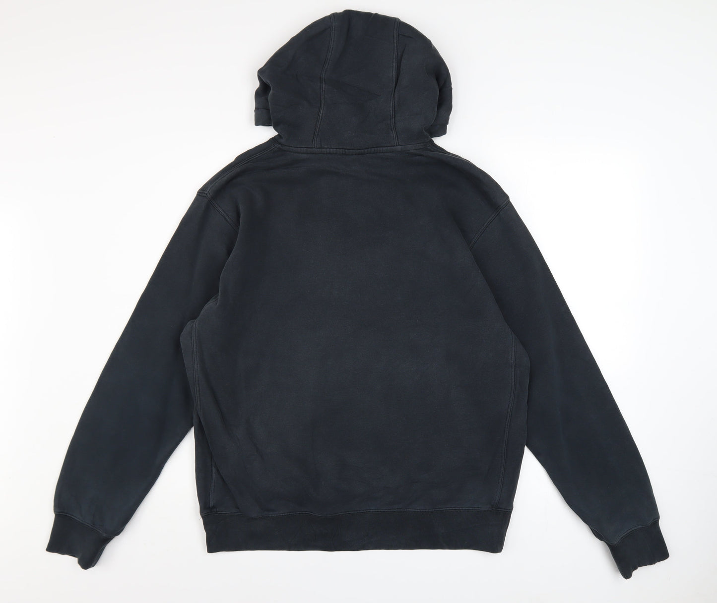 Nike Men's Black Hoodie M Pullover Cotton Blend Logo Sporty