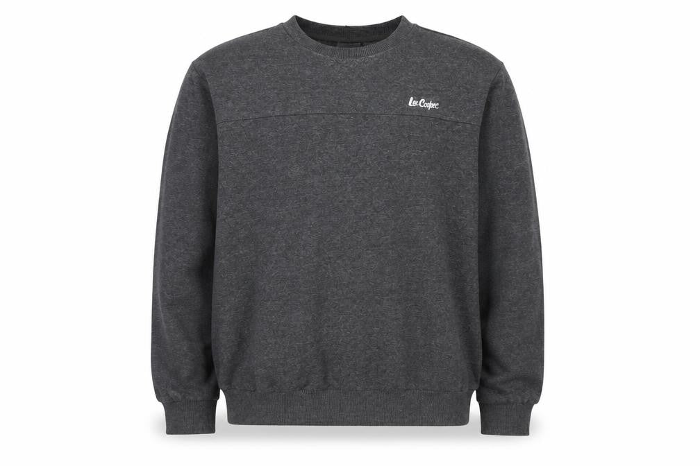 Lee Cooper Mens Charcoal Grey XL Crew Neck Pullover Sweatshirt