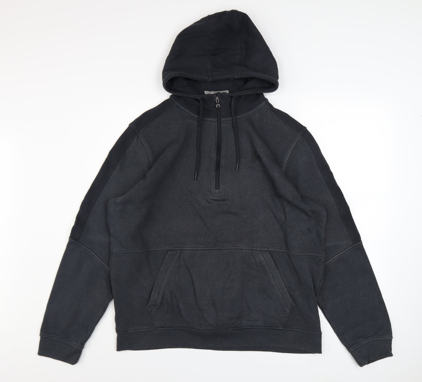 Under Armour Men's Black L 1/4 Zip Pullover Hoodie