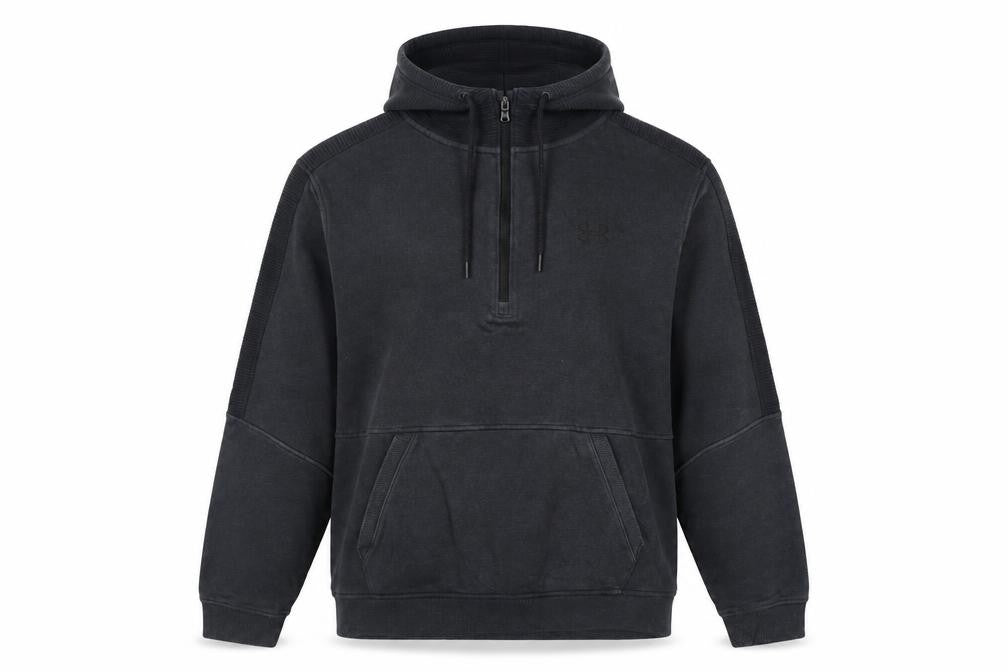 Under Armour Men's Black L 1/4 Zip Pullover Hoodie