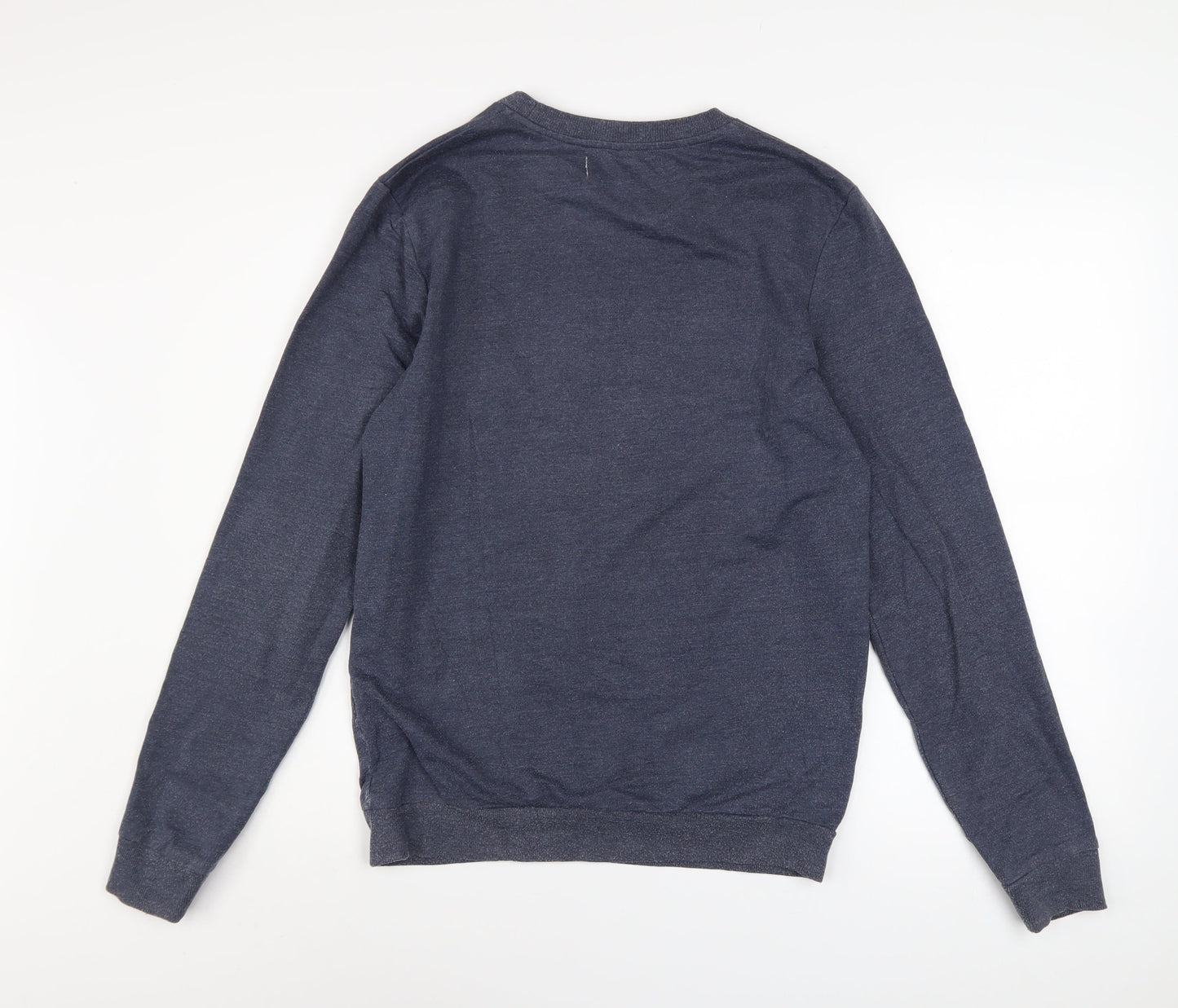 River Island Men's Blue Graphic Print Sweatshirt Size S