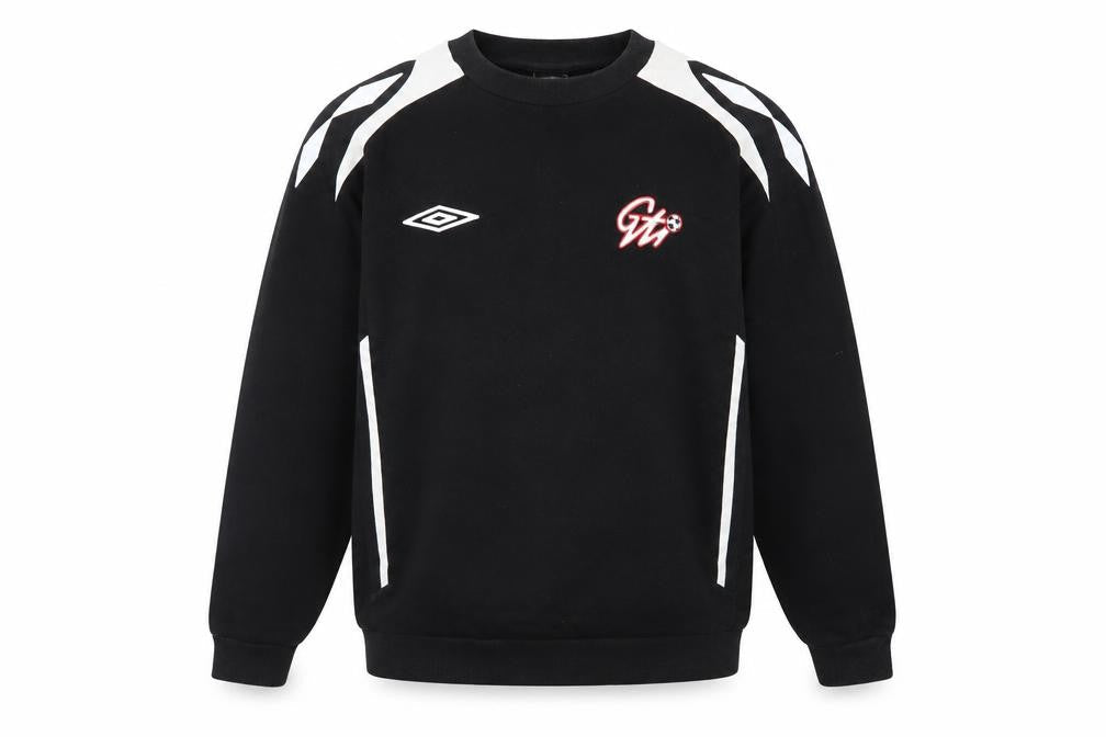 Umbro Mens Black M Crew Neck Pullover Sports Sweatshirt