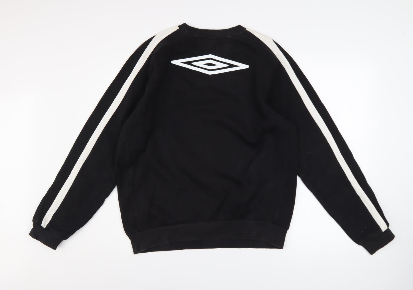Umbro Mens Black M Crew Neck Pullover Sports Sweatshirt