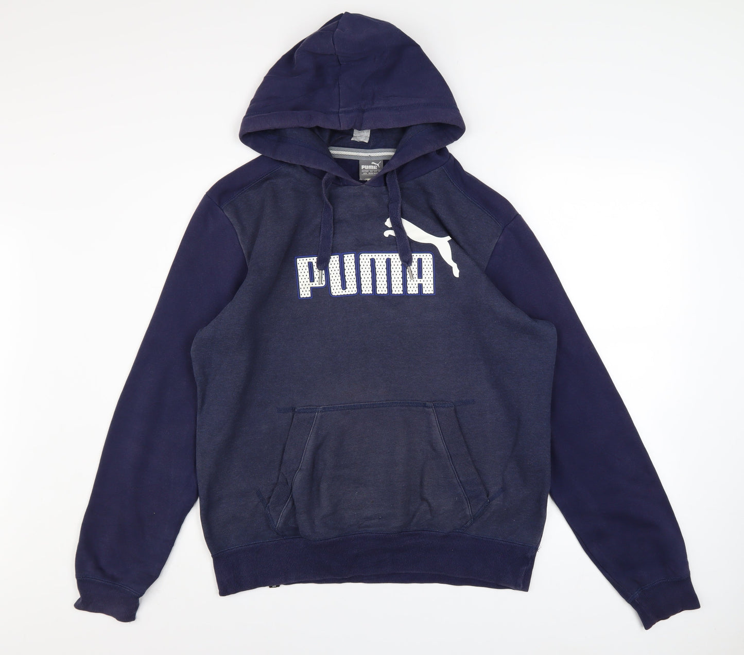 Puma Men's Blue Pullover Hoodie M Long Sleeve Sports Fleece
