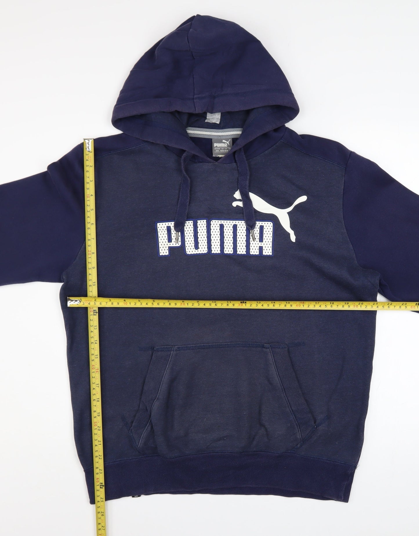 Puma Men's Blue Pullover Hoodie M Long Sleeve Sports Fleece