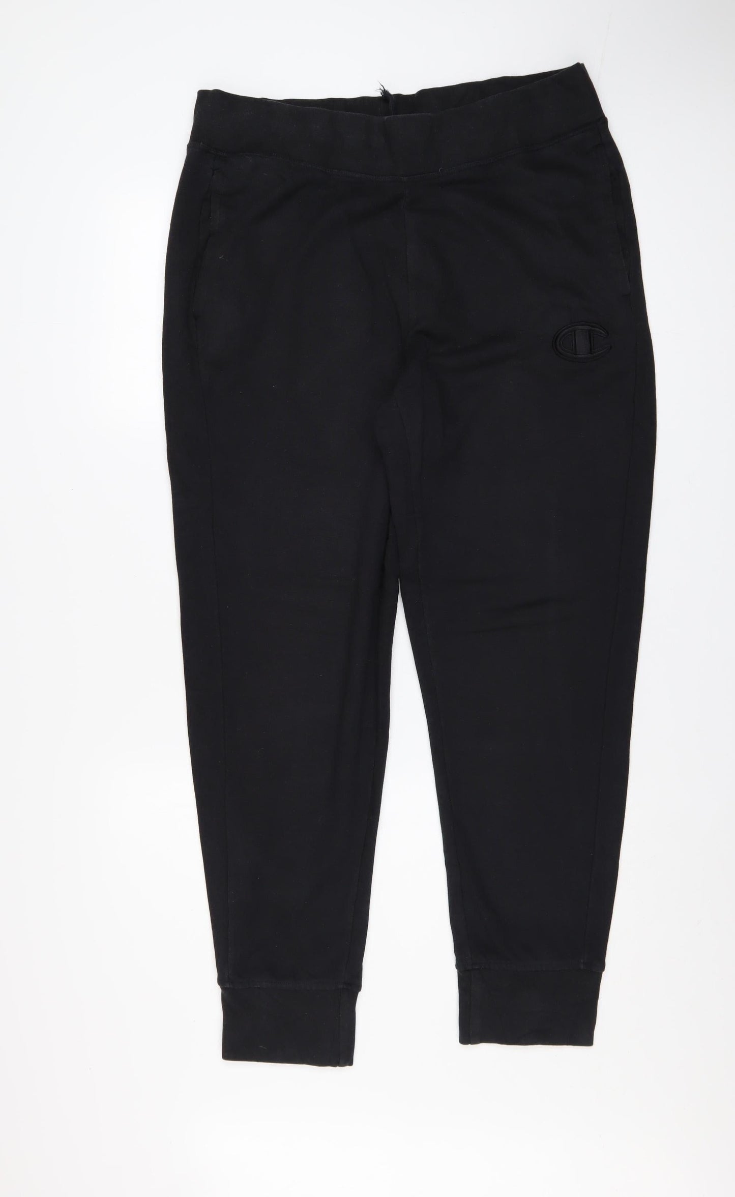 Champion Men's Black Fleece Jogger Trousers Size L