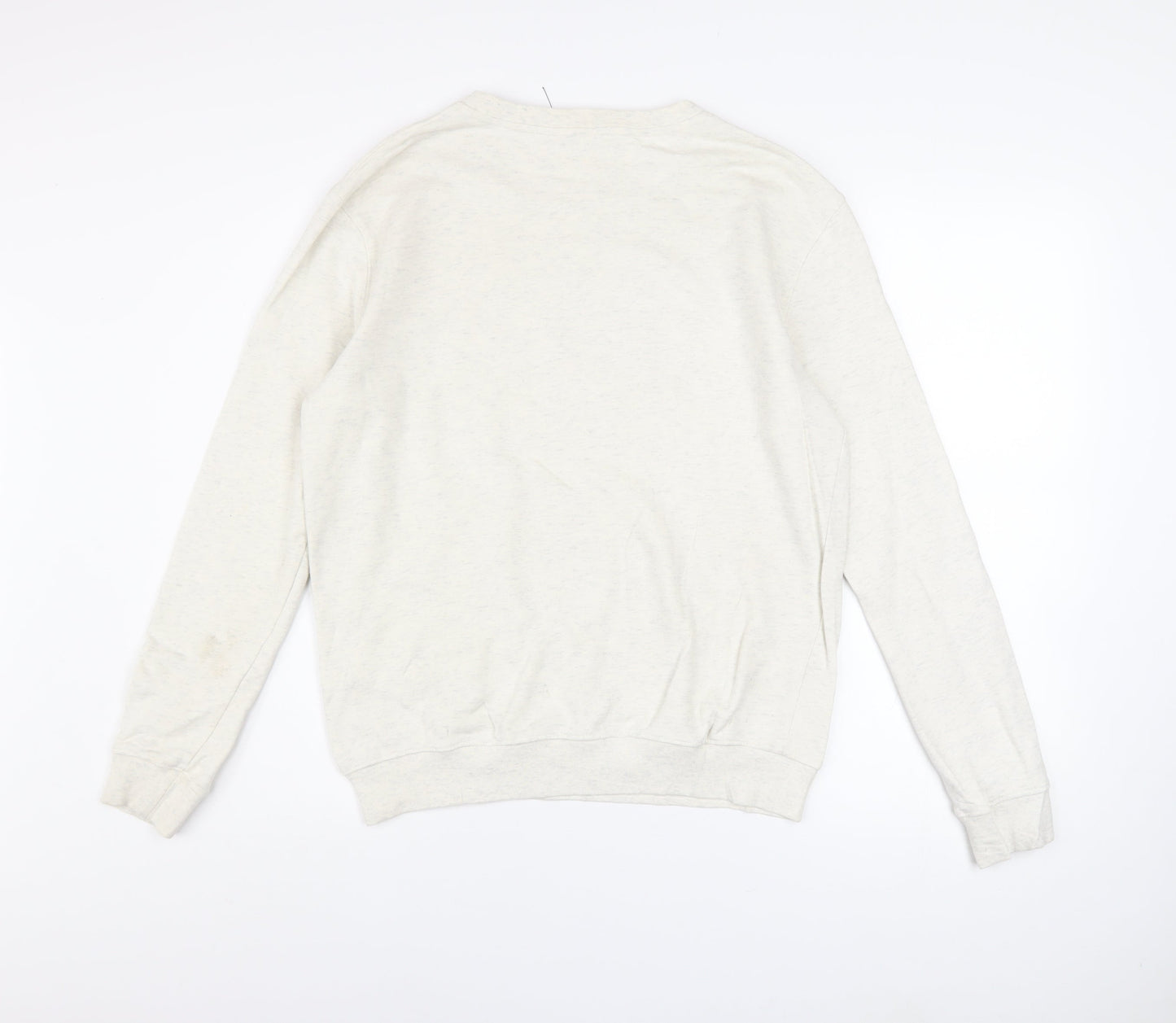 Hugo Boss Men's Beige Logo Pullover Sweatshirt Size M