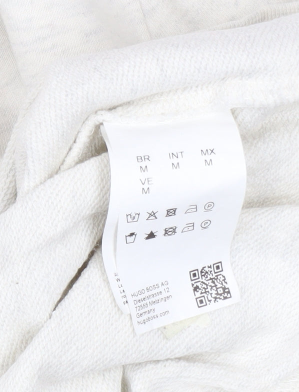 Hugo Boss Men's Beige Logo Pullover Sweatshirt Size M