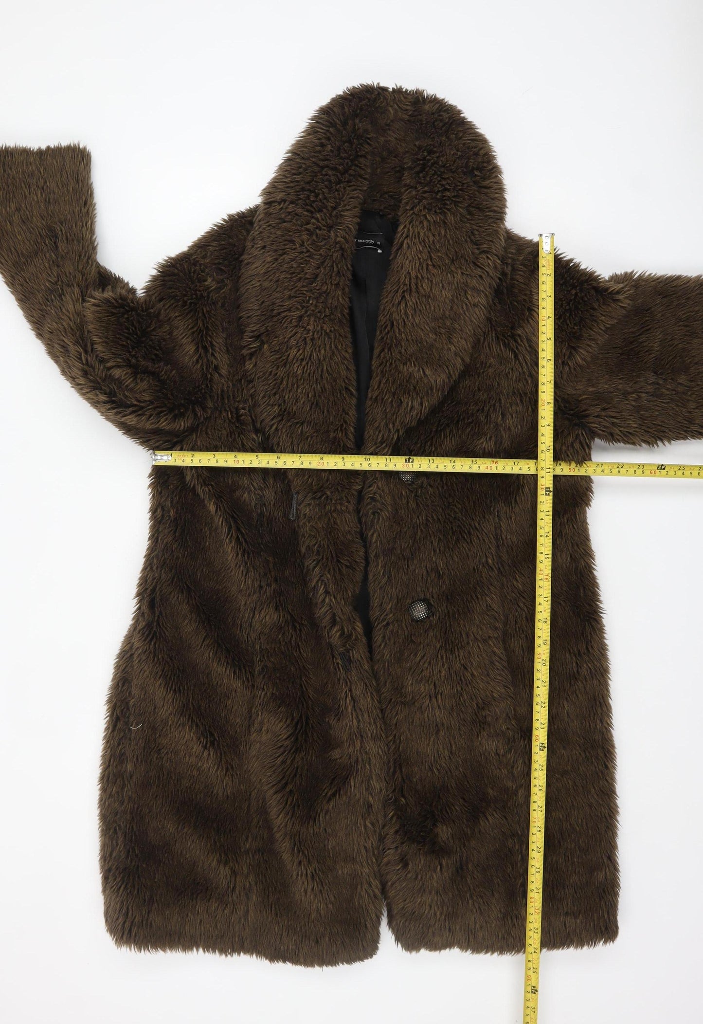Marks and Spencer Per Una Women's Brown Faux Fur Mid-Length Coat M