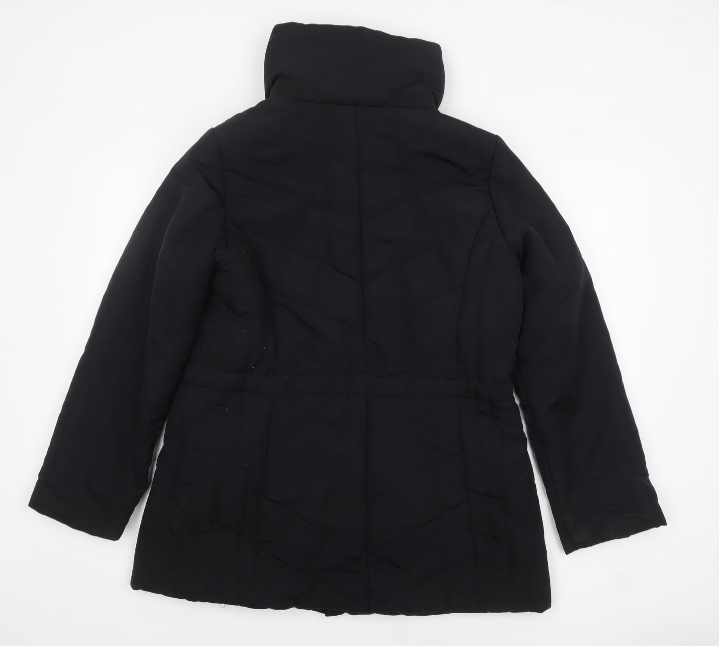 Anne Weyburn Women's Black Size 16 Mid-Length Puffer Coat