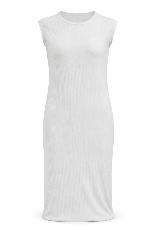 Marks & Spencer Women Silver Size 10 Sleeveless Bodycon Midi Dress