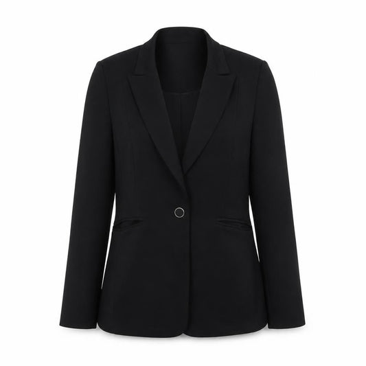 Very Women’s Black Single-Breasted Blazer UK 12 Classic Fit