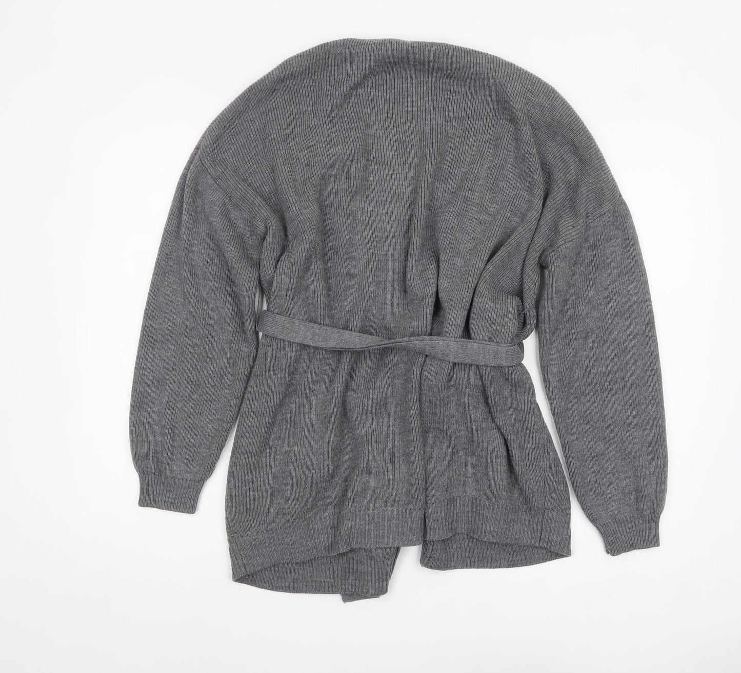 Urban Bliss Women's Grey Knit Belted Cardigan UK 10