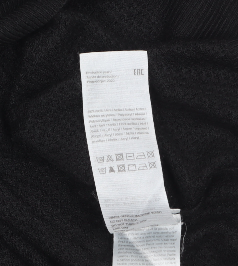 Jacqueline de Yong Women's Black Knit Crew Neck Jumper Size M
