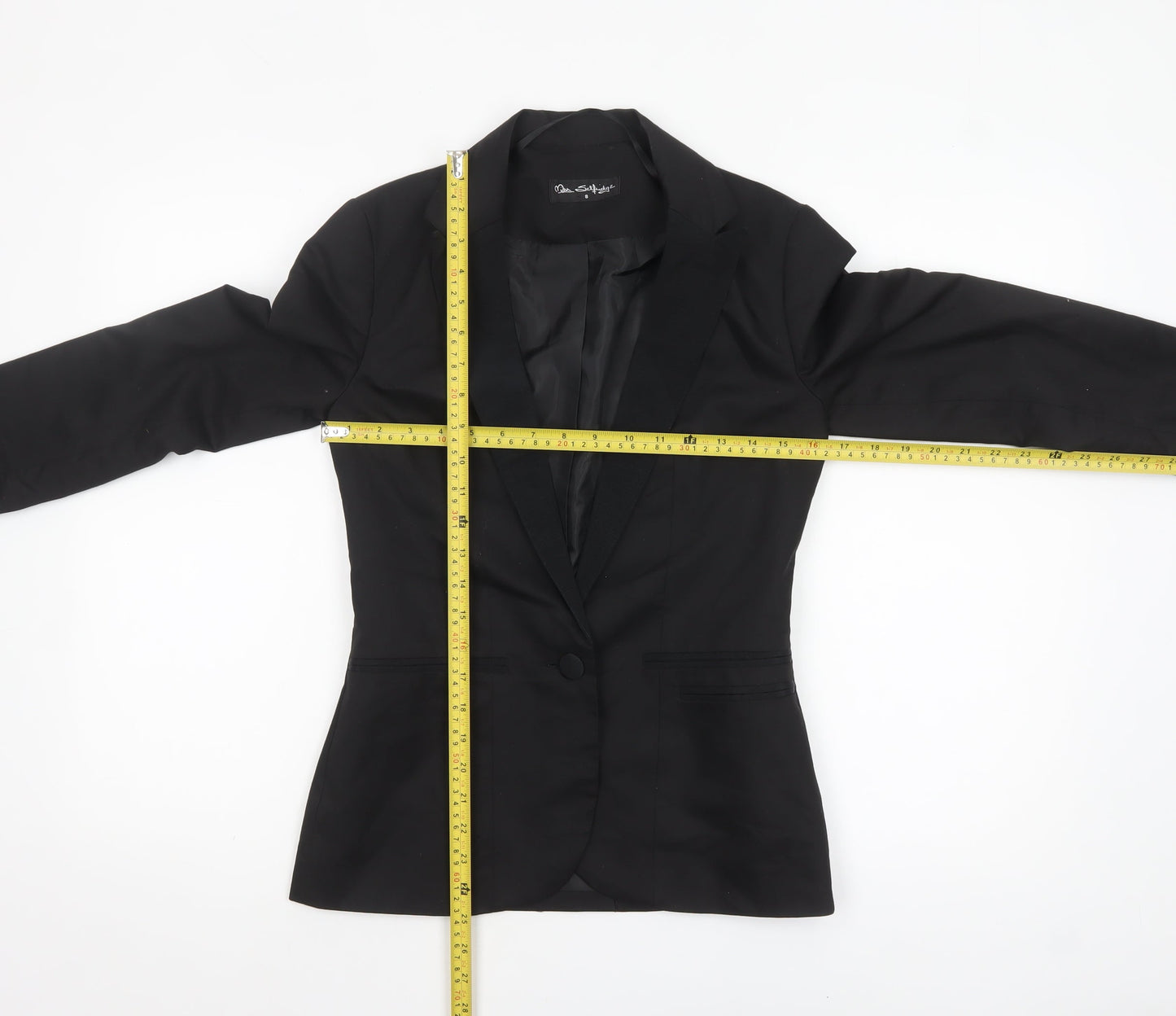 Miss Selfridge Women Black UK 8 Classic Blazer Single-Breasted