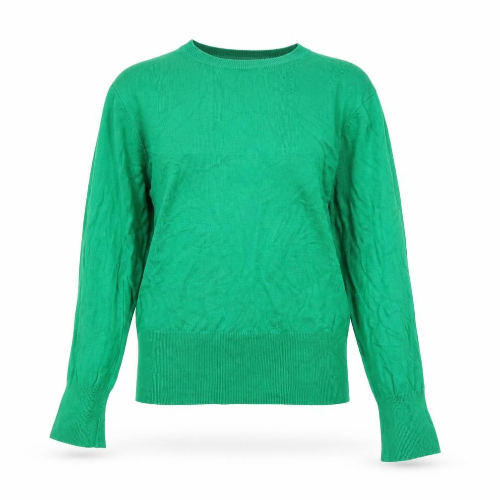 Sosandar Women's Green Crew Neck Long Sleeve Pullover Jumper Size 12