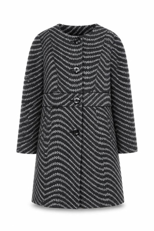 Marks & Spencer Per Una Women's Grey Wool Blend Mid-Length Coat Size 12