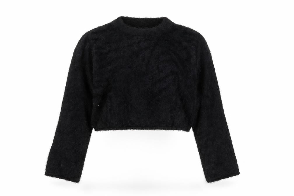 H&M Women's Black Mock Neck Long Sleeve Pullover Jumper Size 12