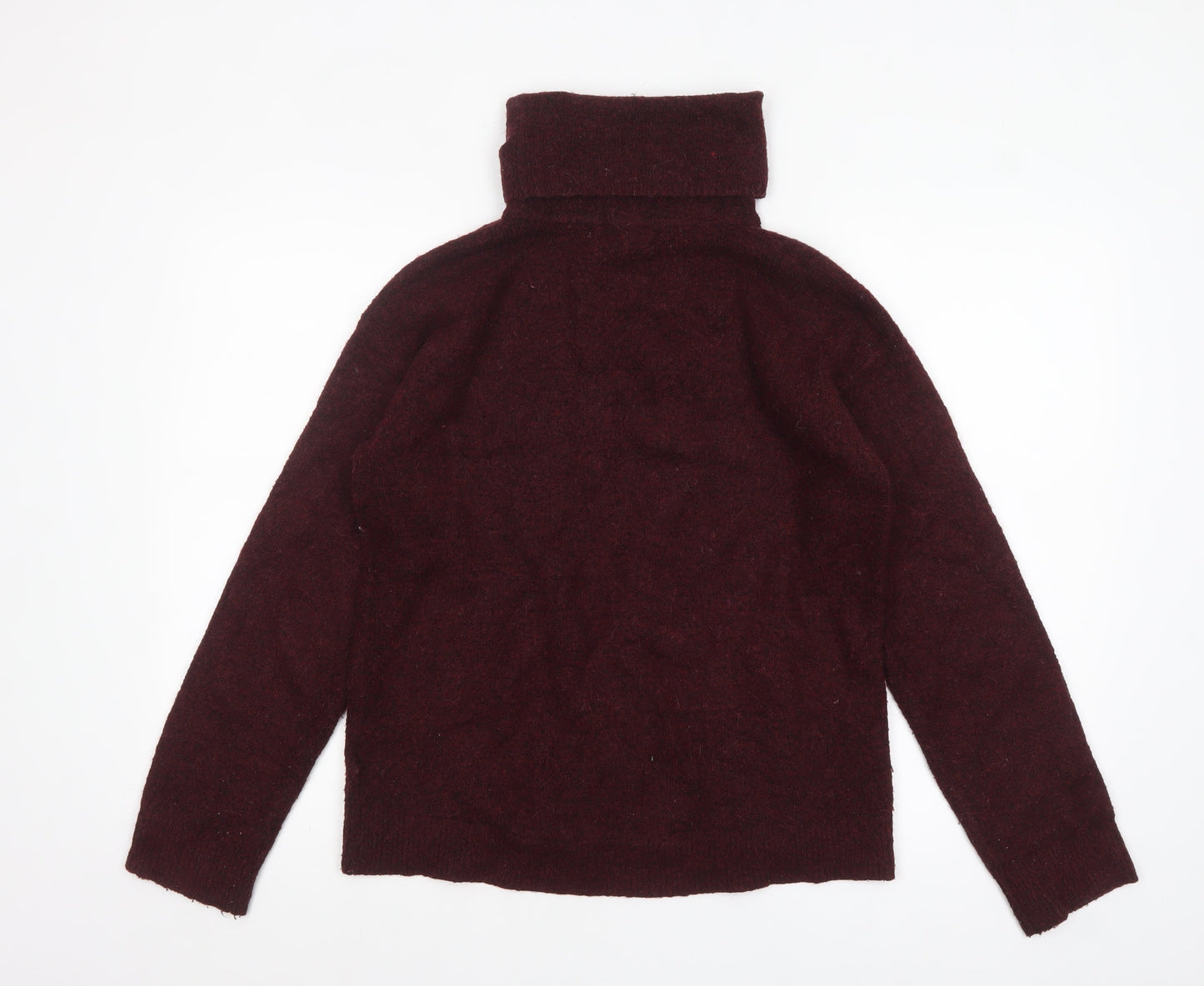 L.O.G.G. Womens Red Roll Neck Knit Jumper Size 10