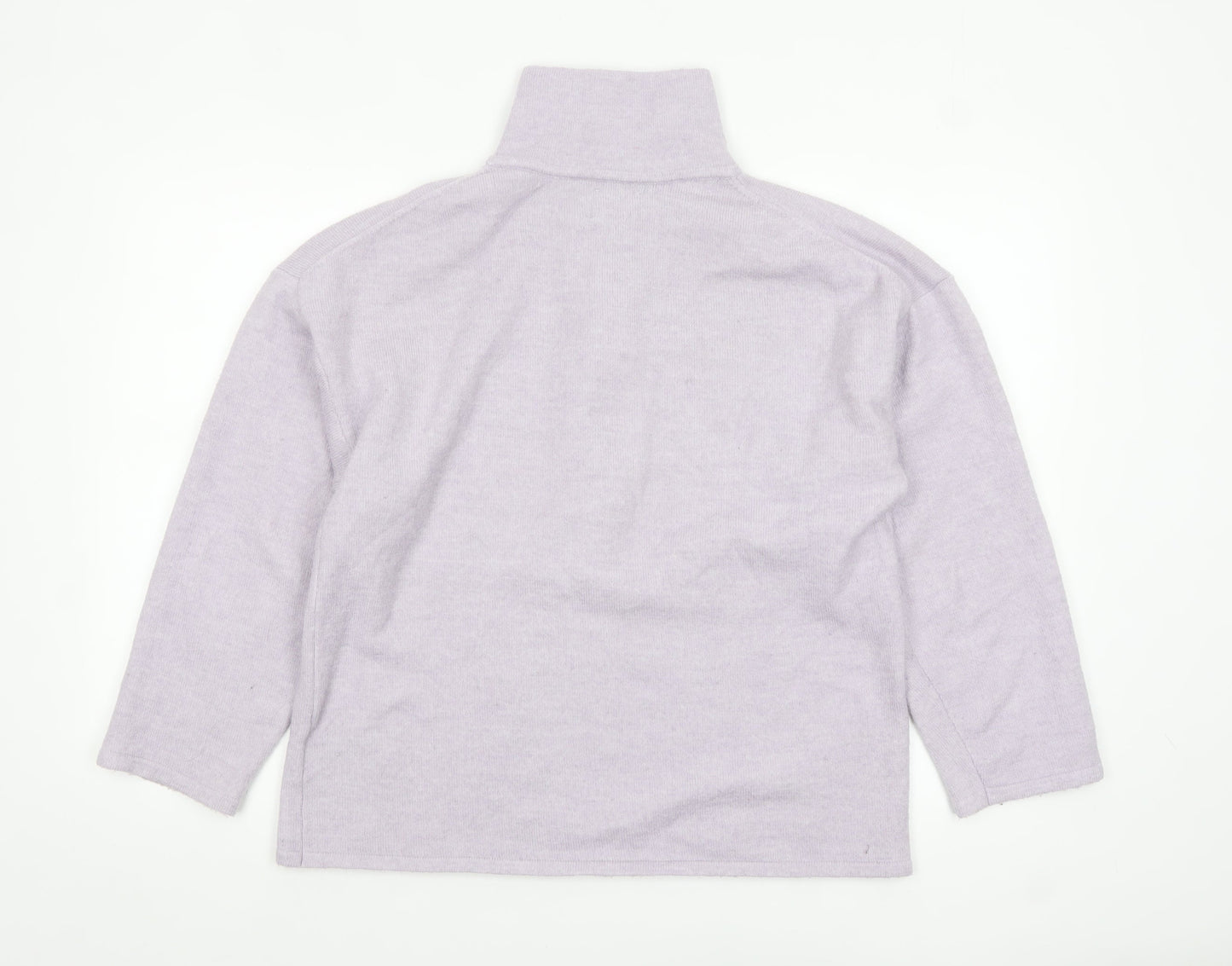 ASOS Women’s Purple Half Zip High Neck Jumper Size 10