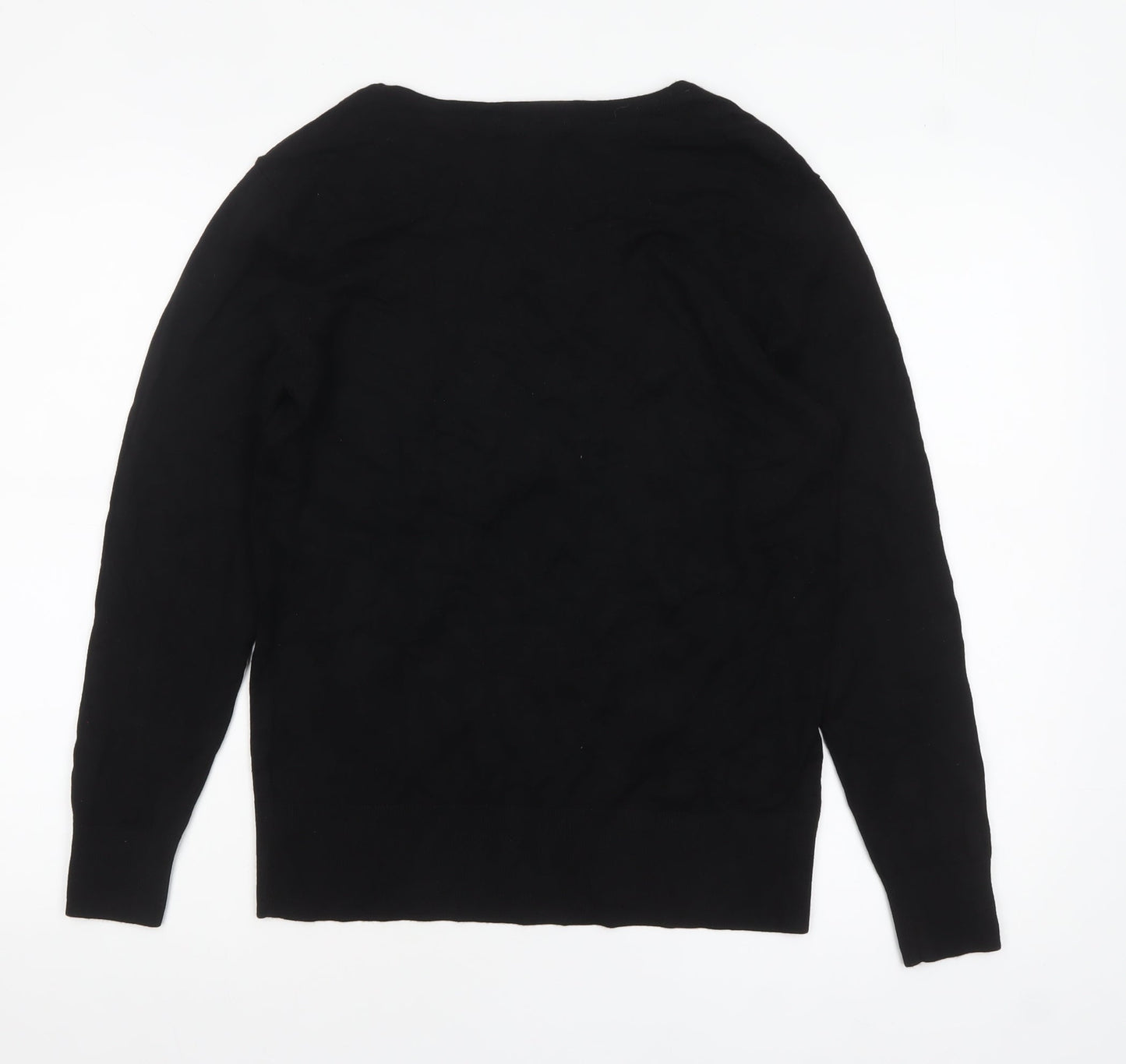 Debenhams Women’s Black Size 14 Button Shoulder Knit Jumper