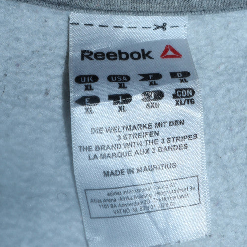 Reebok Mens Grey XL Crew Neck Pullover Sweatshirt