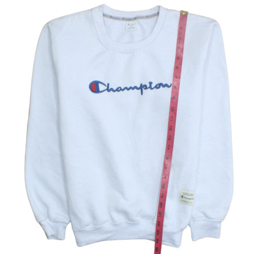 Champion Men's White Large Crew Neck Pullover Sweatshirt
