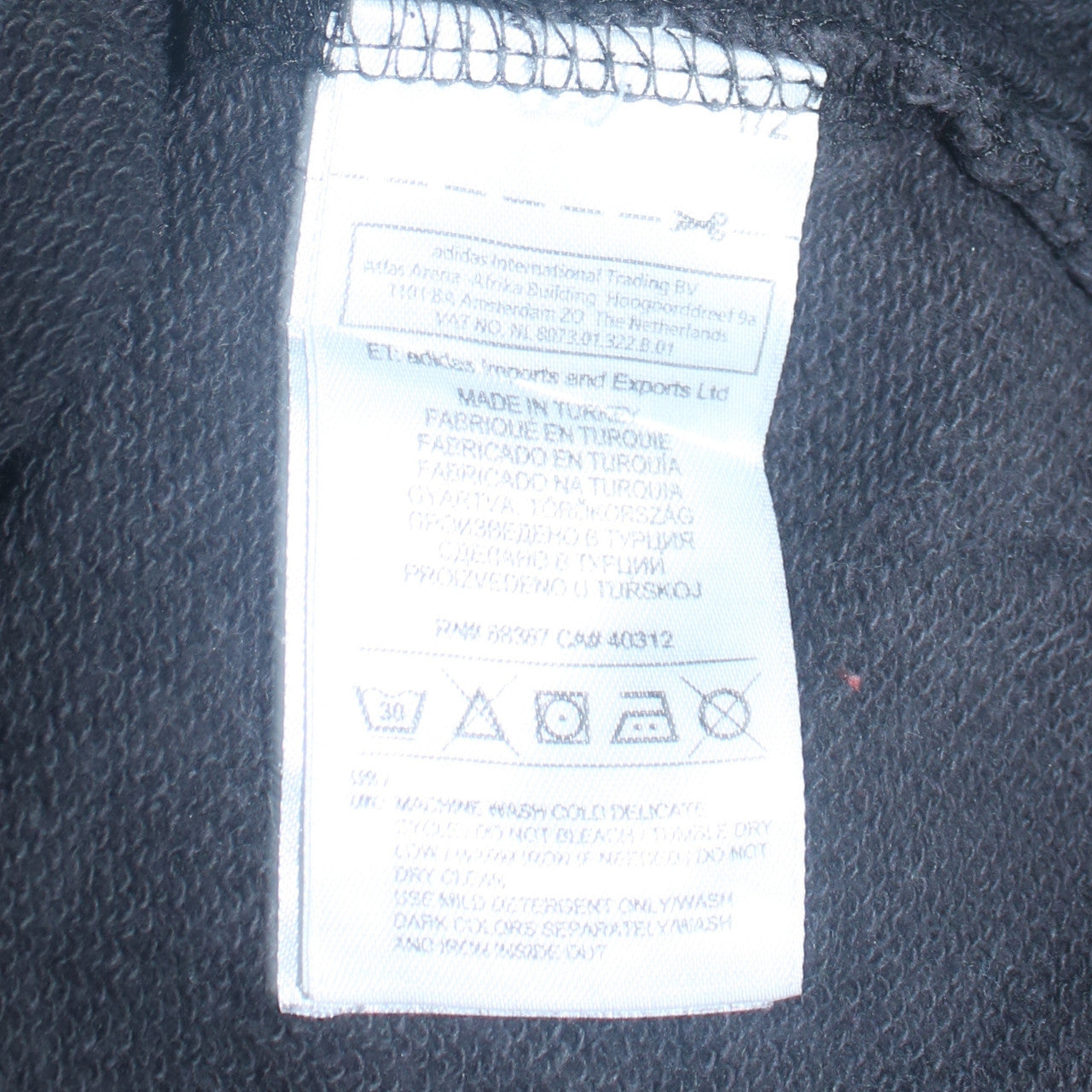 Adidas Originals Womens Black XS Sweatshirt Crew Neck Logo Pullover