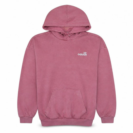 Adidas Womens Pink Pullover Hoodie XS Cotton Casual Logo Sweatshirt