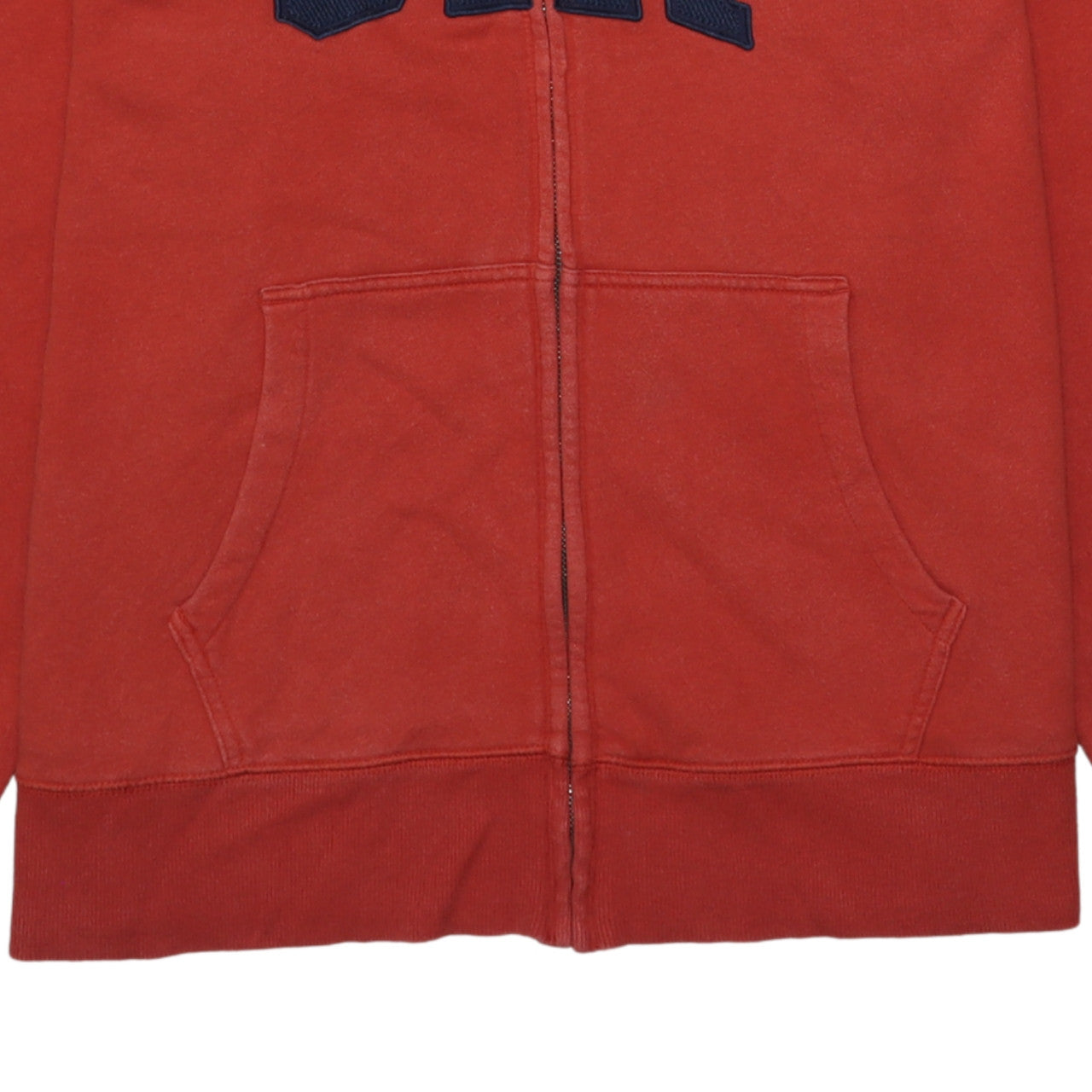 GAP Men's Red XL Full Zip Logo Hoodie Cotton Fleece Sweatshirt