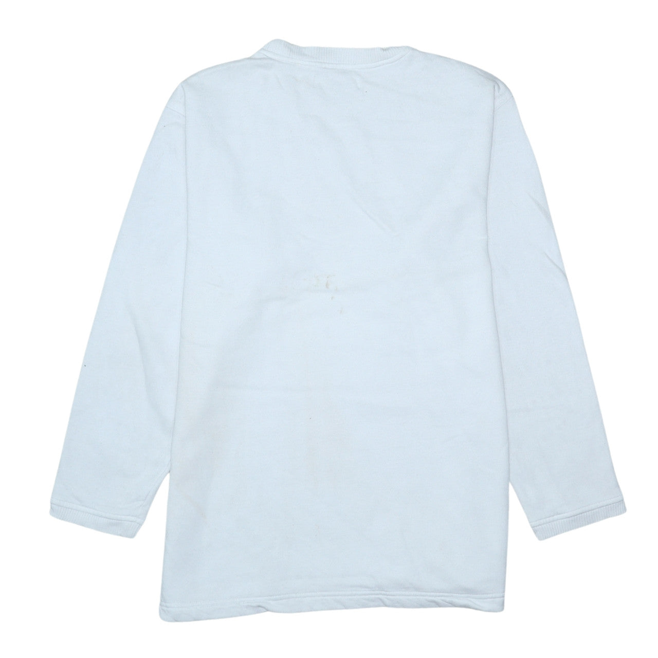 Reebok Womens White XL Crew Neck Pullover Sweatshirt