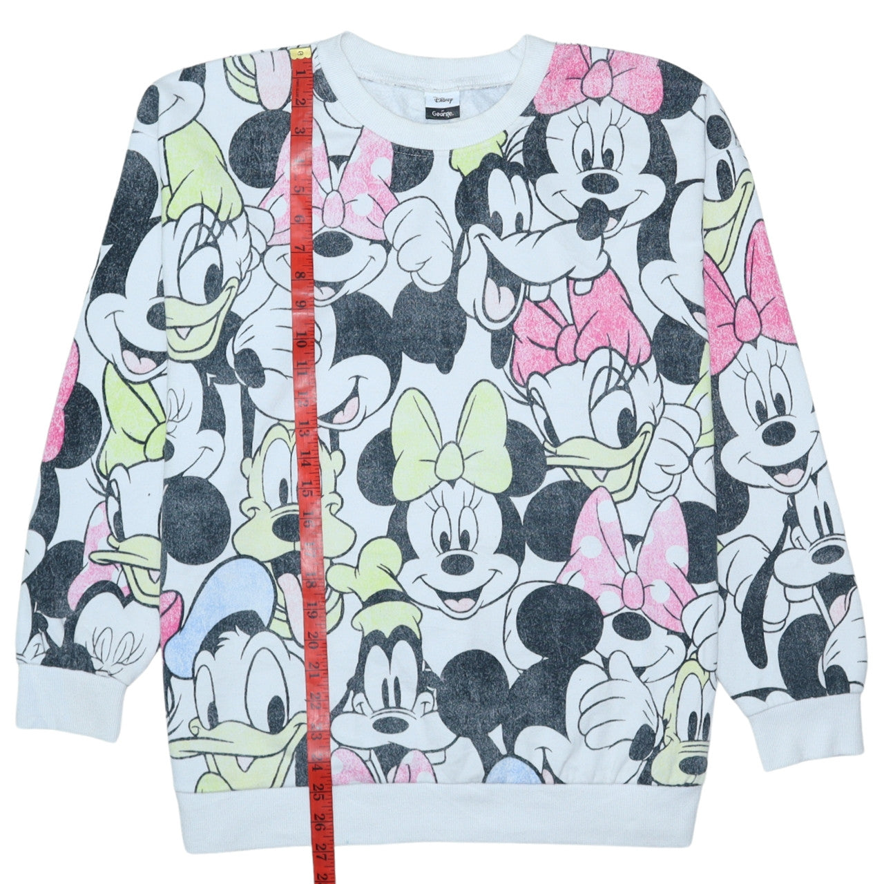 Disney at George Women White Multicoloured L Sweatshirt Minnie Mouse Print