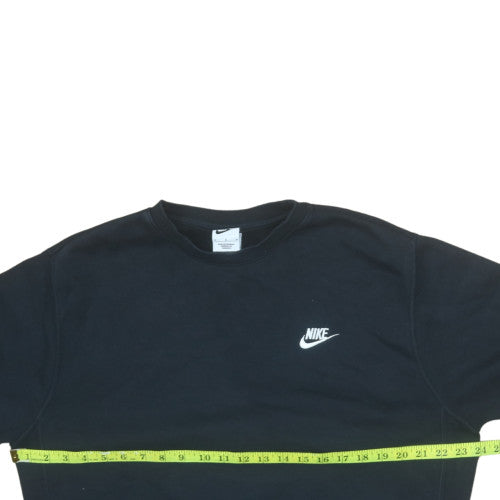 Nike Men's Black Regular Fit Crew Neck Pullover Sweatshirt M
