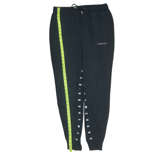 Gymshark Women's Black Jogger Trousers L Fleece Elastic Waist