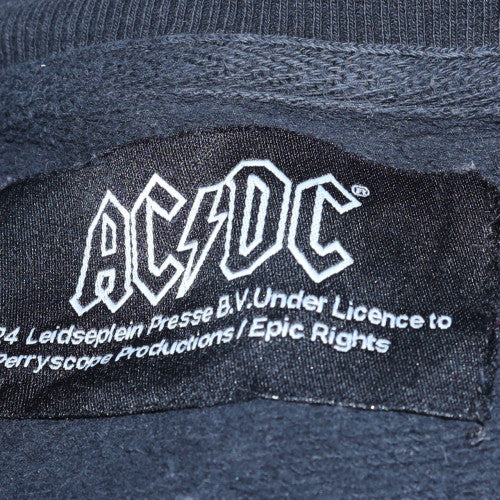 NEXT Women’s Black AC/DC Rock & Roll 1973 Cotton Sweatshirt L