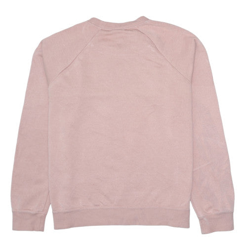 Nike Womens Pink Logo Crew Neck Pullover Sweatshirt L