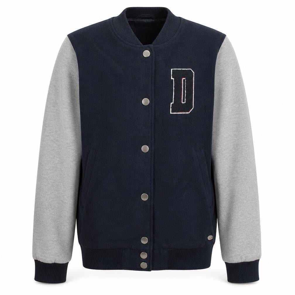 Tom Tailor Denim Men's Blue Grey Varsity Jacket Size M
