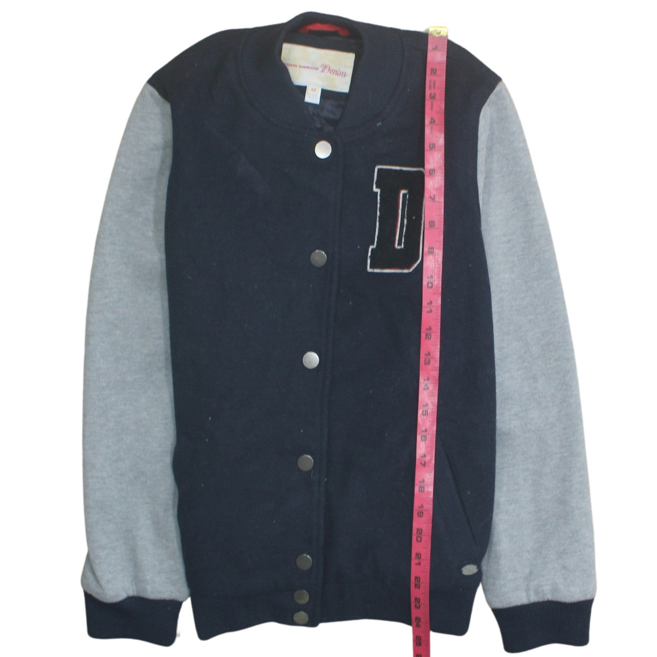 Tom Tailor Denim Men's Blue Grey Varsity Jacket Size M
