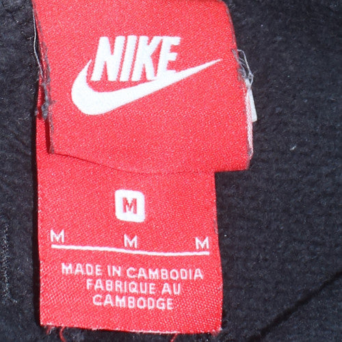 Nike Men's Black Jogger Sweatpants M Cotton Blend Fleece