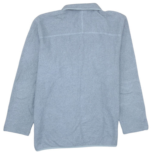 The North Face Men's Grey Fleece 1/4 Zip Pullover Sweatshirt M